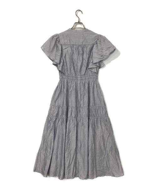 HER LIP TO（ハーリップトゥ）Her lip to (ハーリップトゥ) リトルバタフライスリーブドレス ラベンダー サイズ:5の古着・服飾アイテム