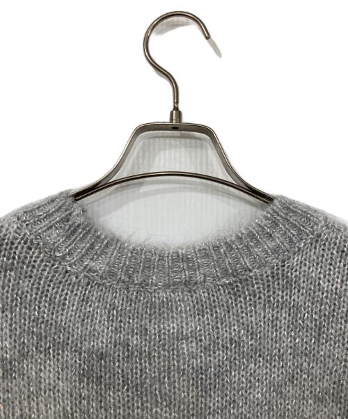 23区（ニジュウサンク）23区 (ニジュウサンク) スパングル クルーネック ニット グレー サイズ:32の古着・服飾アイテム