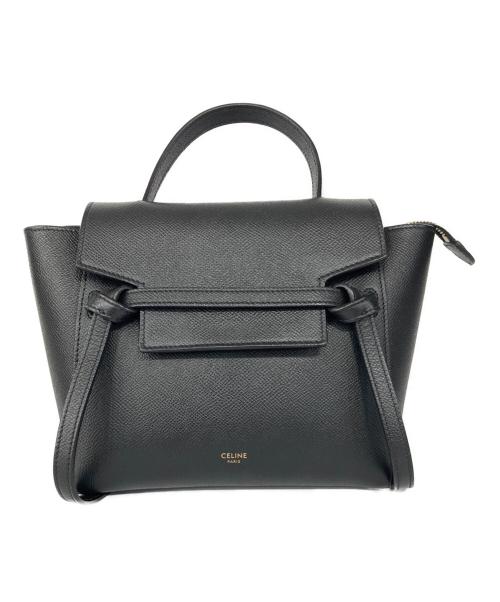 CELINE（セリーヌ）CELINE (セリーヌ) ベルトバッグ・ナノ ブラックの古着・服飾アイテム