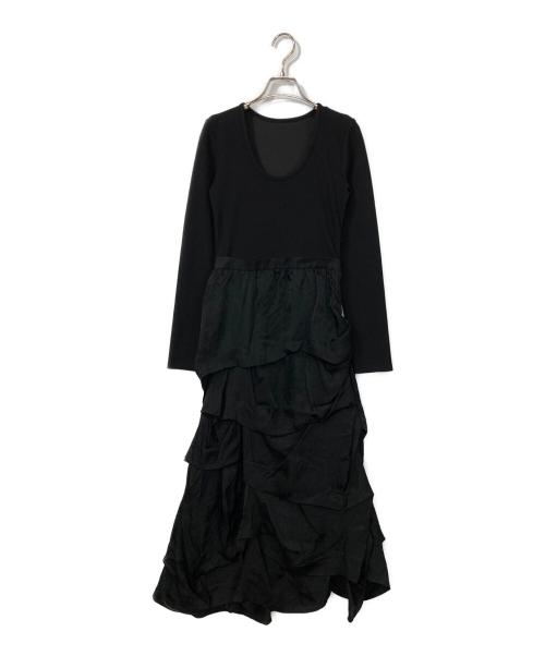 ORGUE（オルグ）ORGUE (オルグ) Tuck form one-piece ブラック サイズ:Sの古着・服飾アイテム