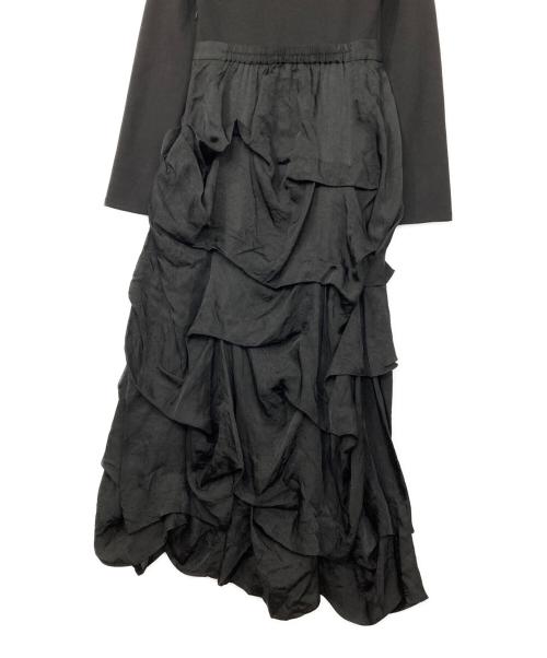 ORGUE（オルグ）ORGUE (オルグ) Tuck form one-piece ブラック サイズ:Sの古着・服飾アイテム