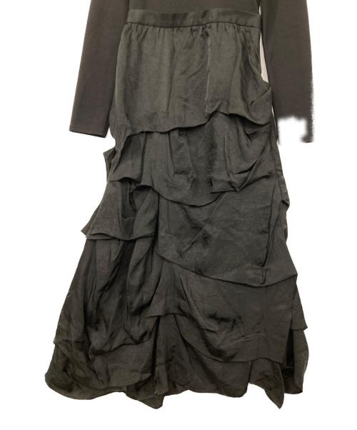 ORGUE（オルグ）ORGUE (オルグ) Tuck form one-piece ブラック サイズ:Sの古着・服飾アイテム