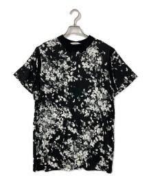 GIVENCHY（ジバンシィ）の古着「フラワープリントTシャツ」｜ブラック