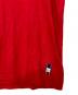中古・古着 MONCLER (モンクレール) FRAGMENT DESIGN (フラグメントデザイン) コラボロゴプリントTシャツ レッド サイズ:M：14000円