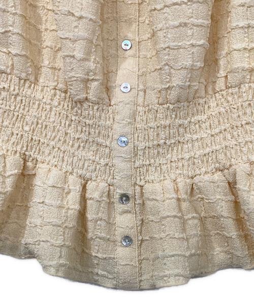 HER LIP TO（ハーリップトゥ）Her lip to (ハーリップトゥ) Lily Puff Sleeve Top イエロー サイズ:Sの古着・服飾アイテム