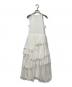 jil grace（ジル グレイス）の古着「TIERED COMBI DRESS」｜ホワイト