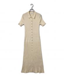 HER LIP TO（ハーリップトゥ）の古着「Eyelet Polo Knit Dress」｜ベージュ