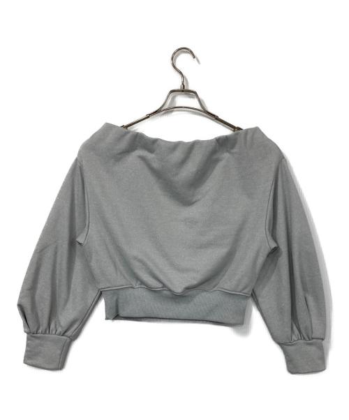 Snidel（スナイデル）Snidel (スナイデル) オフショルタックスウェット グレー サイズ:Fの古着・服飾アイテム