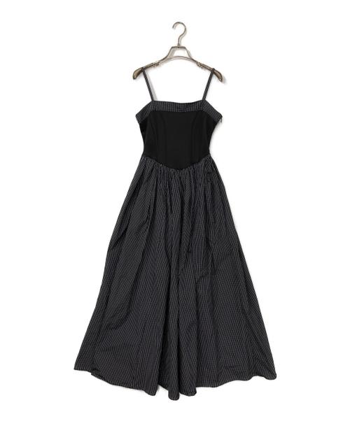 MAISON SPECIAL（メゾンスペシャル）MAISON SPECIAL (メゾンスペシャル) Puffy Bolero Set Plaid Pattern Volume Silhouette Dress ブラック サイズ:38の古着・服飾アイテム
