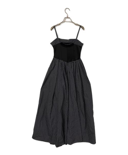 MAISON SPECIAL（メゾンスペシャル）MAISON SPECIAL (メゾンスペシャル) Puffy Bolero Set Plaid Pattern Volume Silhouette Dress ブラック サイズ:38の古着・服飾アイテム