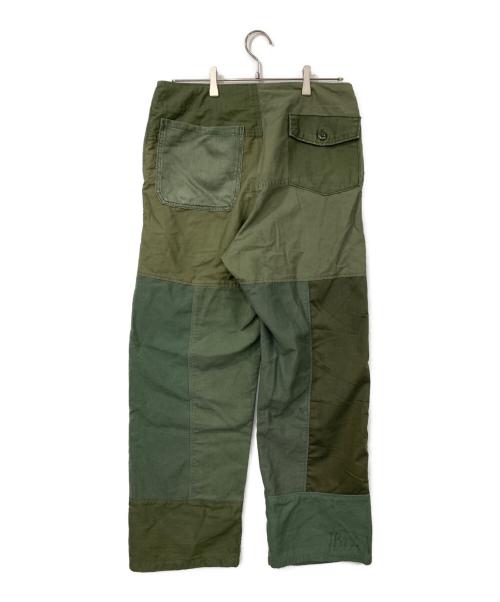 redad（レダッド）redad (レダッド) 再構築ベイカーパンツ オリーブ サイズ:表記無しの古着・服飾アイテム