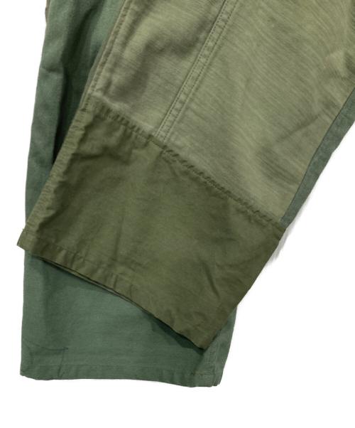 redad（レダッド）redad (レダッド) 再構築ベイカーパンツ オリーブ サイズ:表記無しの古着・服飾アイテム