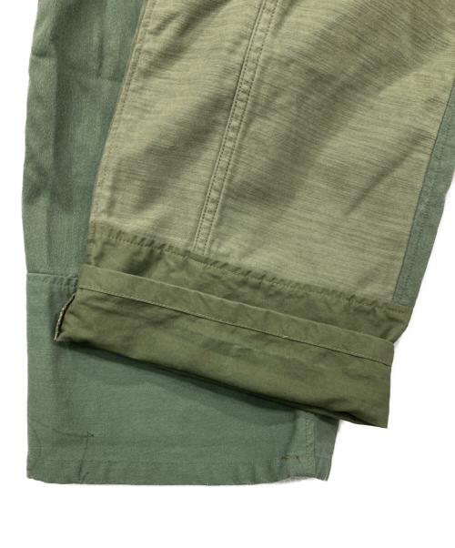 redad（レダッド）redad (レダッド) 再構築ベイカーパンツ オリーブ サイズ:表記無しの古着・服飾アイテム