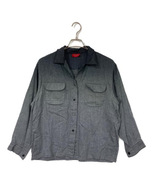 KENZO（ケンゾー）KENZO (ケンゾー) グラデーションウールシャツ グレー サイズ:Mの古着・服飾アイテム