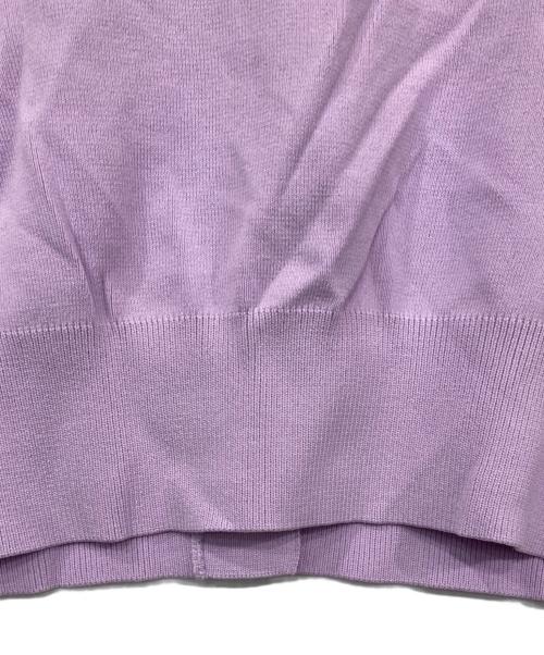 allureville（アルアバイル）allureville (アルアバイル) ポケットクルーカーディガン ピンク サイズ:2 未使用品の古着・服飾アイテム