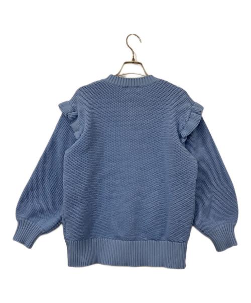 Sono（ソーノ）Sono (ソーノ) パイソンニッティングカーディガン ブルー サイズ:Fの古着・服飾アイテム