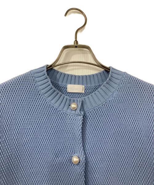 Sono（ソーノ）Sono (ソーノ) パイソンニッティングカーディガン ブルー サイズ:Fの古着・服飾アイテム