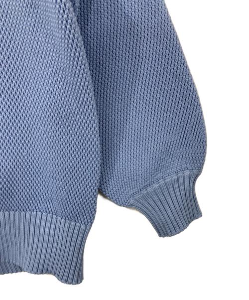 Sono（ソーノ）Sono (ソーノ) パイソンニッティングカーディガン ブルー サイズ:Fの古着・服飾アイテム
