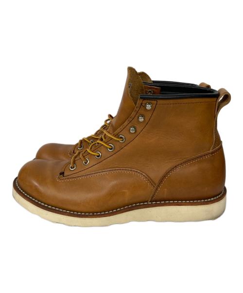 RED WING（レッドウィング）RED WING (レッドウィング) 6Inch LINEMAN BOOTS/6インチ ラインマンブーツ ブラウン サイズ:US9Dの古着・服飾アイテム