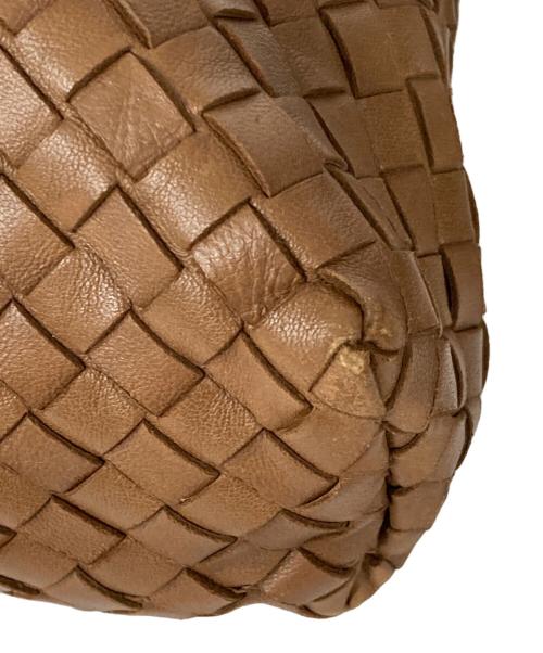 BOTTEGA VENETA（ボッテガベネタ）BOTTEGA VENETA (ボッテガベネタ) イントレチャート・メッセンジャーバッグ ブラウンの古着・服飾アイテム