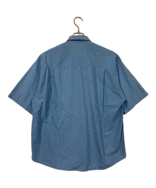 AURALEE（オーラリー）AURALEE (オーラリー) WASHED FINX TWILL BIG HALF SLEEVED SHIRT/ウォッシュドフィンクスツイルビッグハーフスリーブシャツ ブルー サイズ:4の古着・服飾アイテム