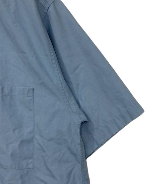 AURALEE（オーラリー）AURALEE (オーラリー) WASHED FINX TWILL BIG HALF SLEEVED SHIRT/ウォッシュドフィンクスツイルビッグハーフスリーブシャツ ブルー サイズ:4の古着・服飾アイテム