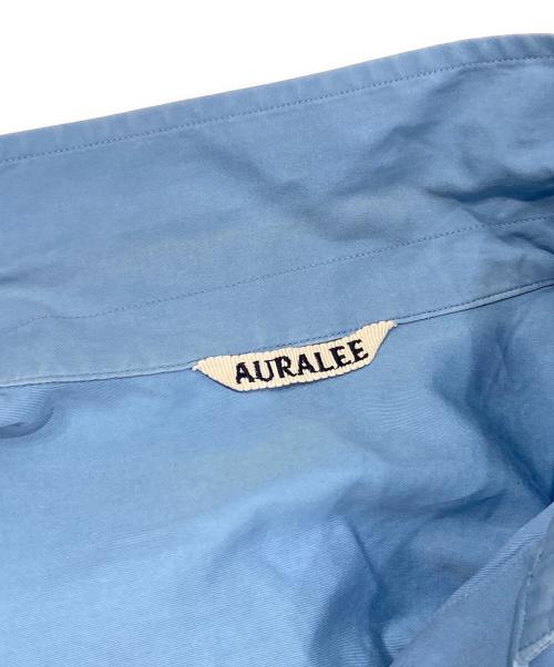 AURALEE（オーラリー）AURALEE (オーラリー) WASHED FINX TWILL BIG HALF SLEEVED SHIRT/ウォッシュドフィンクスツイルビッグハーフスリーブシャツ ブルー サイズ:4の古着・服飾アイテム