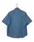 AURALEE (オーラリー) WASHED FINX TWILL BIG HALF SLEEVED SHIRT/ウォッシュドフィンクスツイルビッグハーフスリーブシャツ ブルー サイズ:4：12000円