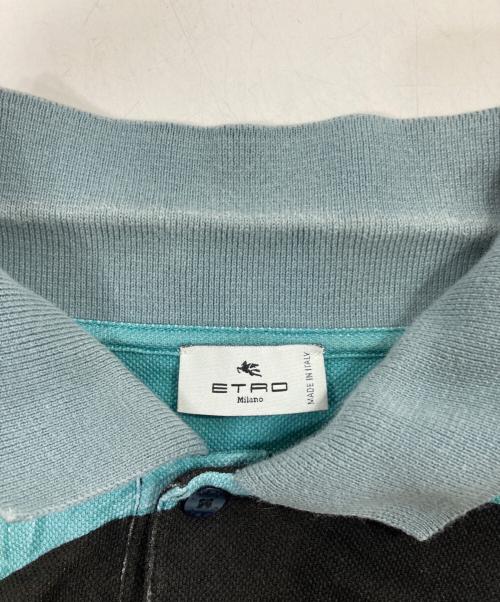 ETRO（エトロ）ETRO (エトロ) グラフィックポロシャツ ブラック サイズ:Mの古着・服飾アイテム
