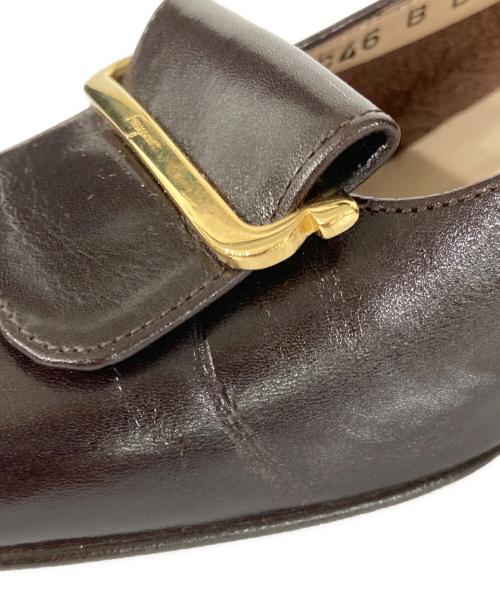 Salvatore Ferragamo（サルヴァトーレ フェラガモ）Salvatore Ferragamo (サルヴァトーレ フェラガモ) パンプス ブラウン サイズ:22の古着・服飾アイテム