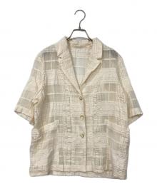 JOURNAL STANDARD（ジャーナルスタンダード）の古着「チェックシアーシャツ」｜ホワイト