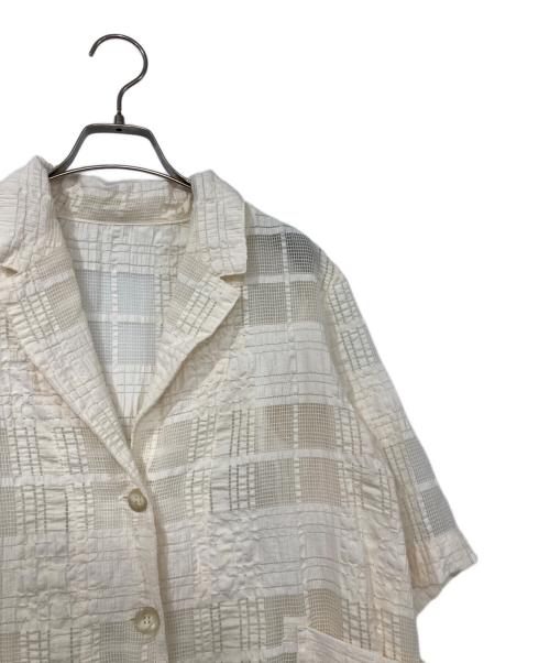 JOURNAL STANDARD（ジャーナルスタンダード）JOURNAL STANDARD (ジャーナルスタンダード) チェックシアーシャツ ホワイト サイズ:F 未使用品の古着・服飾アイテム