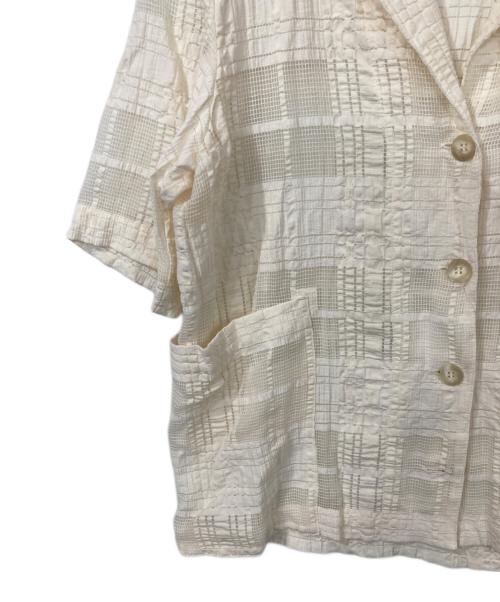 JOURNAL STANDARD（ジャーナルスタンダード）JOURNAL STANDARD (ジャーナルスタンダード) チェックシアーシャツ ホワイト サイズ:F 未使用品の古着・服飾アイテム