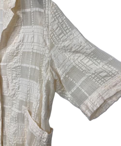 JOURNAL STANDARD（ジャーナルスタンダード）JOURNAL STANDARD (ジャーナルスタンダード) チェックシアーシャツ ホワイト サイズ:F 未使用品の古着・服飾アイテム