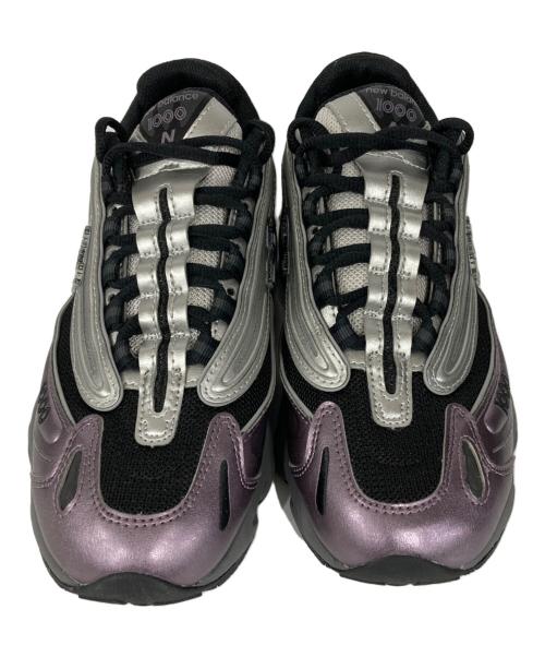 NEW BALANCE（ニューバランス）NEW BALANCE (ニューバランス) ローカットスニーカー グレー×パープル サイズ:23.5の古着・服飾アイテム