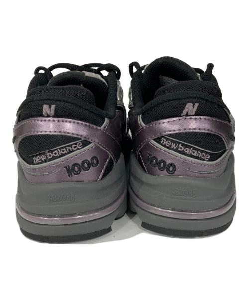NEW BALANCE（ニューバランス）NEW BALANCE (ニューバランス) ローカットスニーカー グレー×パープル サイズ:23.5の古着・服飾アイテム