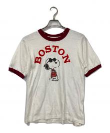 JACKSON MATISSE（ジャクソンマティス）の古着「スヌーピーリンガーTシャツ」｜ホワイト×レッド