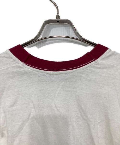 JACKSON MATISSE（ジャクソンマティス）JACKSON MATISSE (ジャクソンマティス) スヌーピーリンガーTシャツ ホワイト×レッド サイズ:表記なしの古着・服飾アイテム