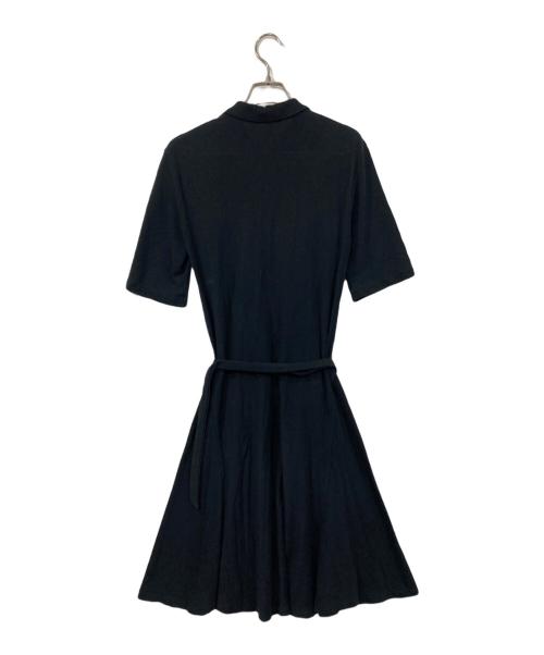 RALPH LAUREN（ラルフローレン）RALPH LAUREN (ラルフローレン) ベルト付ポロシャツワンピース ブラック サイズ:Mの古着・服飾アイテム