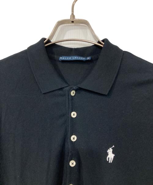 RALPH LAUREN（ラルフローレン）RALPH LAUREN (ラルフローレン) ベルト付ポロシャツワンピース ブラック サイズ:Mの古着・服飾アイテム