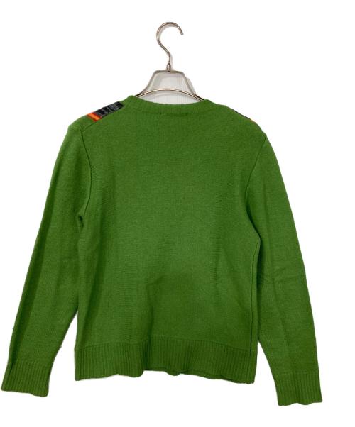 DIESEL（ディーゼル）DIESEL (ディーゼル) フロントプリントニット グリーン サイズ:Mの古着・服飾アイテム