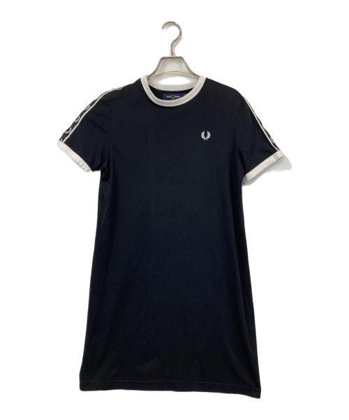 FRED PERRY（フレッドペリー）FRED PERRY (フレッドペリー) ショルダーラインワンピース ブラック サイズ:36の古着・服飾アイテム