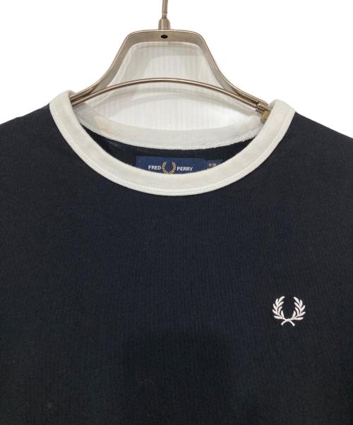 FRED PERRY（フレッドペリー）FRED PERRY (フレッドペリー) ショルダーラインワンピース ブラック サイズ:36の古着・服飾アイテム