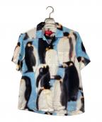 SUPREMEシュプリーム）の古着「Penguins Rayon S/S Shirt」｜ブルー