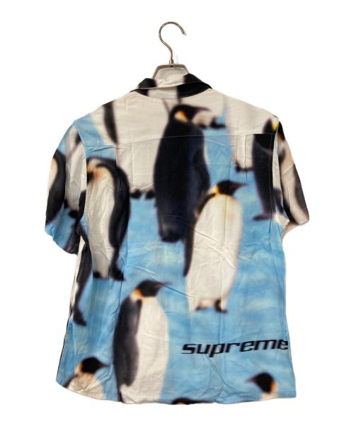 SUPREME（シュプリーム）Supreme (シュプリーム) Penguins Rayon S/S Shirt ブルー サイズ:Sの古着・服飾アイテム