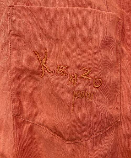 KENZO JEANS（ケンゾージーンズ）KENZO JEANS (ケンゾージーンズ) 半袖シャツ オレンジ サイズ:LARGEの古着・服飾アイテム