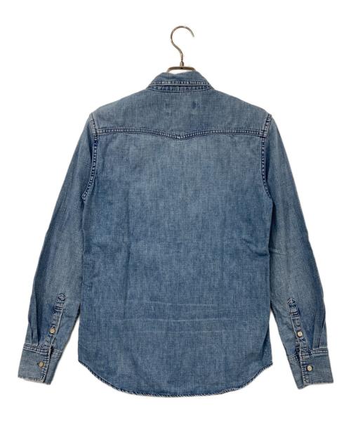 REMI RELIEF（レミレリーフ）REMI RELIEF (レミレリーフ) ビジュー付デニムシャツ インディゴ サイズ:Ｓの古着・服飾アイテム