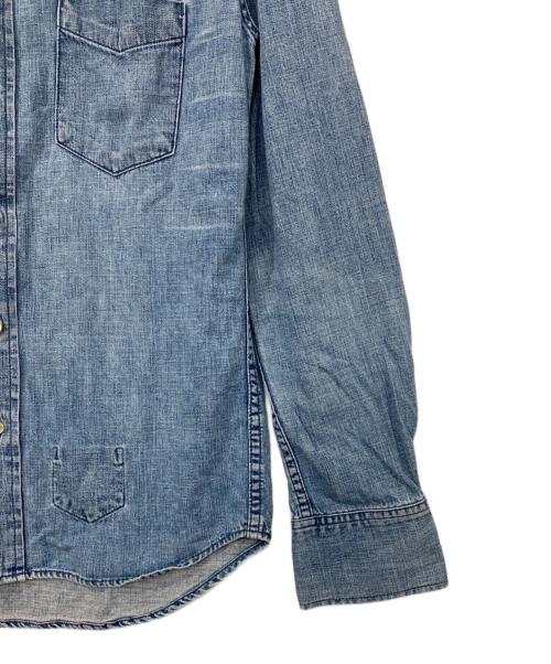 REMI RELIEF（レミレリーフ）REMI RELIEF (レミレリーフ) ビジュー付デニムシャツ インディゴ サイズ:Ｓの古着・服飾アイテム