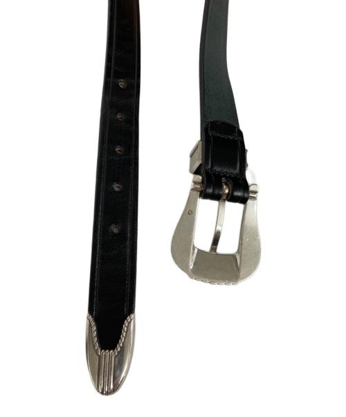 TORY LEATHER（トリーレザー）TORY LEATHER (トリーレザー) 3-PIECE SILVER BUCKLE BELTS ブラック サイズ:32の古着・服飾アイテム