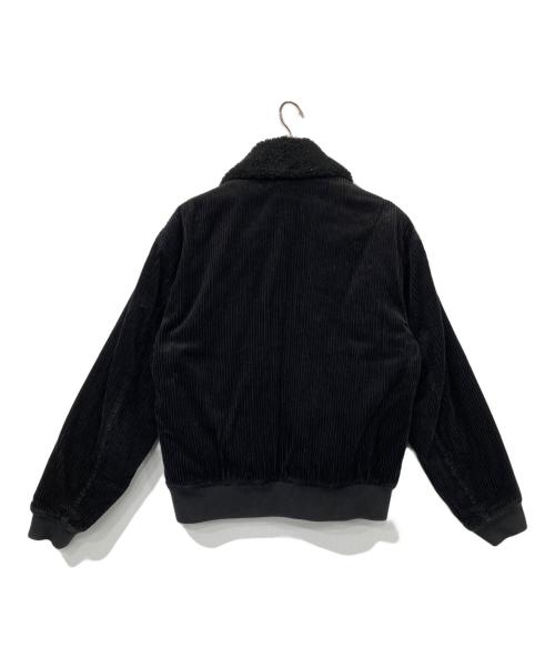 FRED PERRY（フレッドペリー）FRED PERRY (フレッドペリー) 襟ボア コーデュロイ ボンバージャケット ブラック サイズ:Mの古着・服飾アイテム